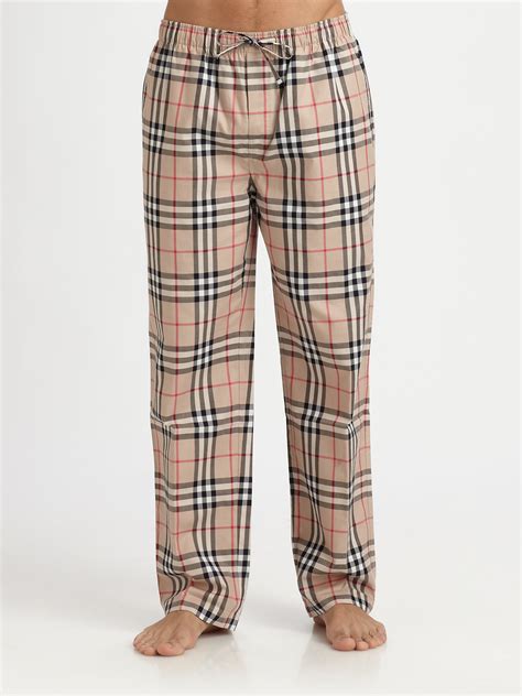 Burberry pajama pants men